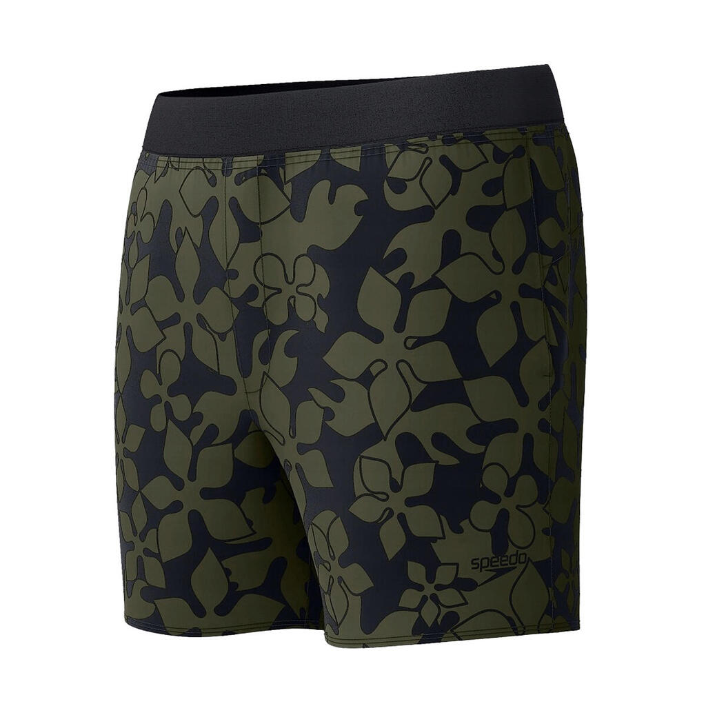 Mens Volley Printed Swim Shorts (Green)