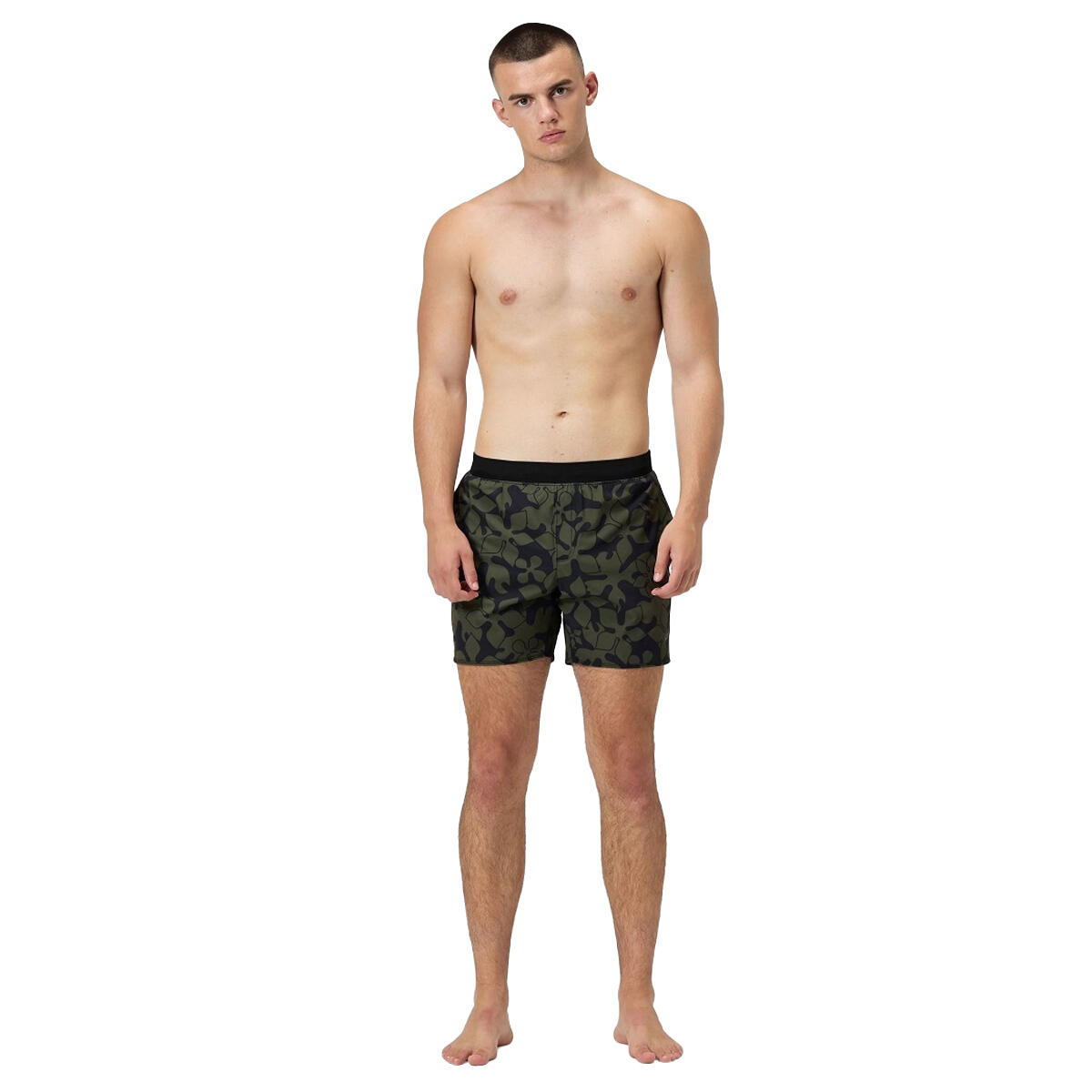 Short De Bain Style Imprimé VOLLEY Homme (Vert) 4/4