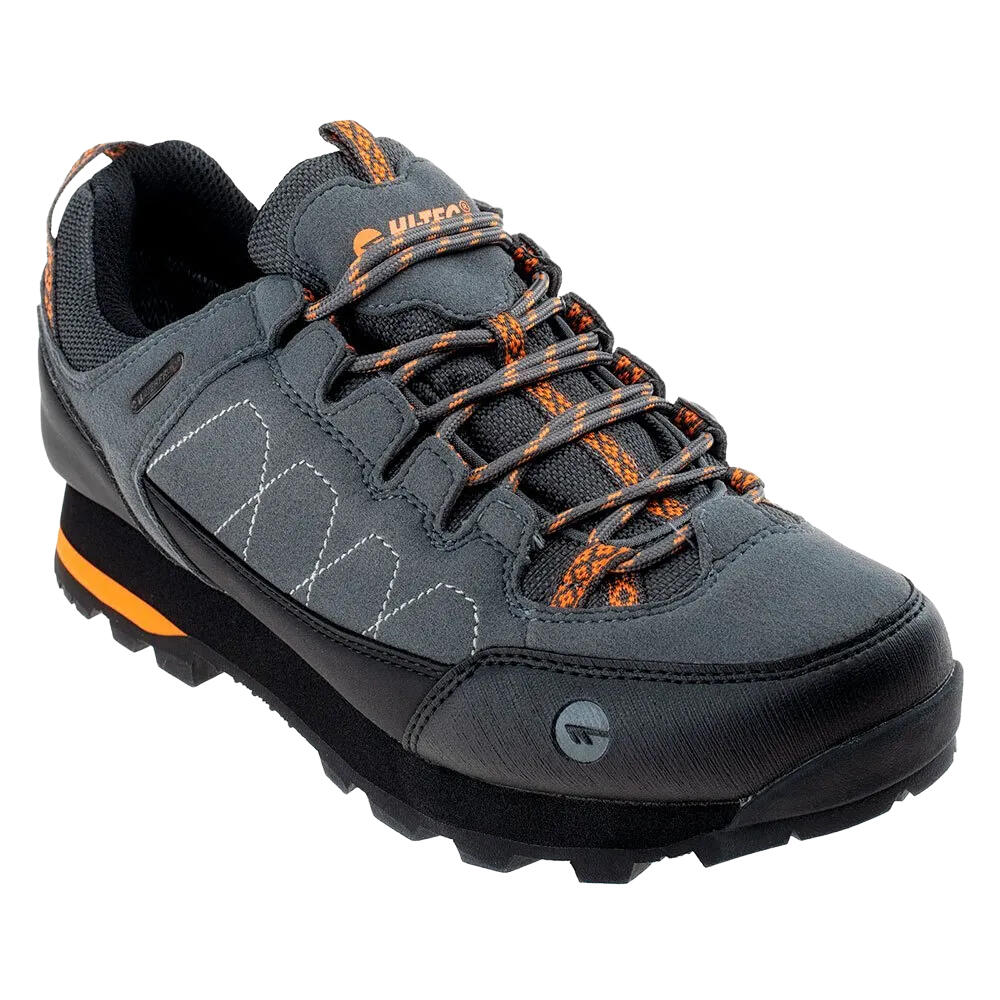 Mens Gelen Ii Low Waterproof Hiking Shoes (Dark Grey/Black/Orange)