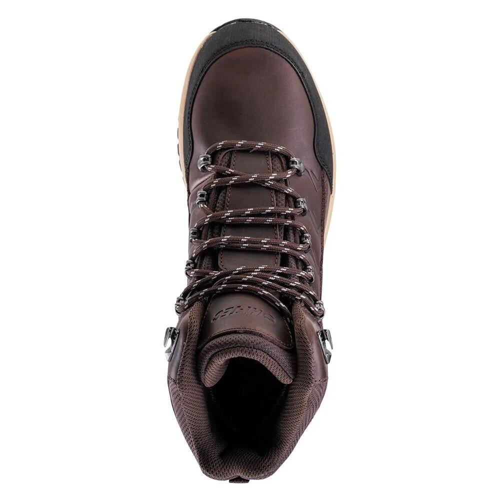 Leknes Scarpe Da Trekking Pelle Uomo Hi-Tec Marrone Nero 4/4