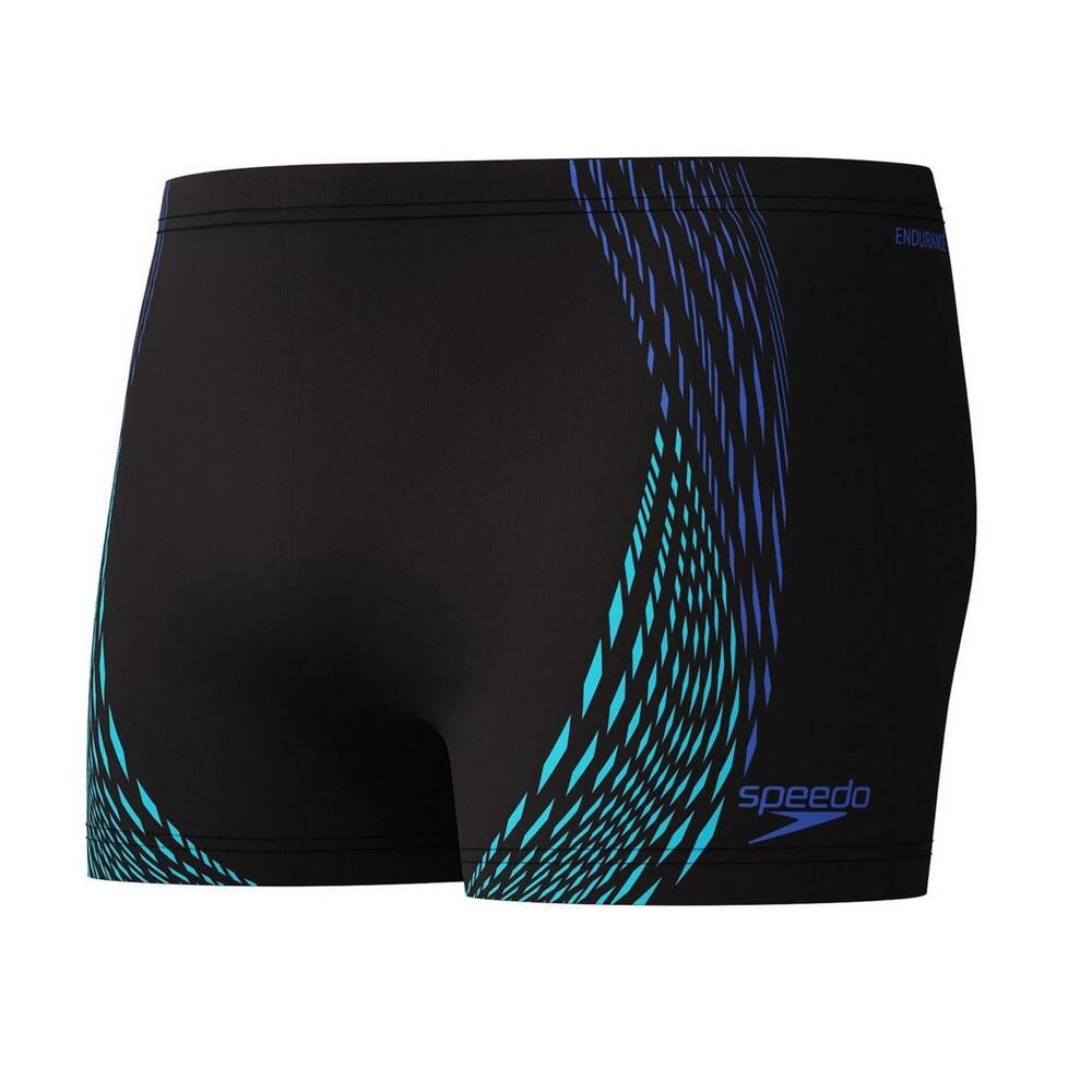 Mens Aquashort Dual Logo Swim Shorts (Blue)