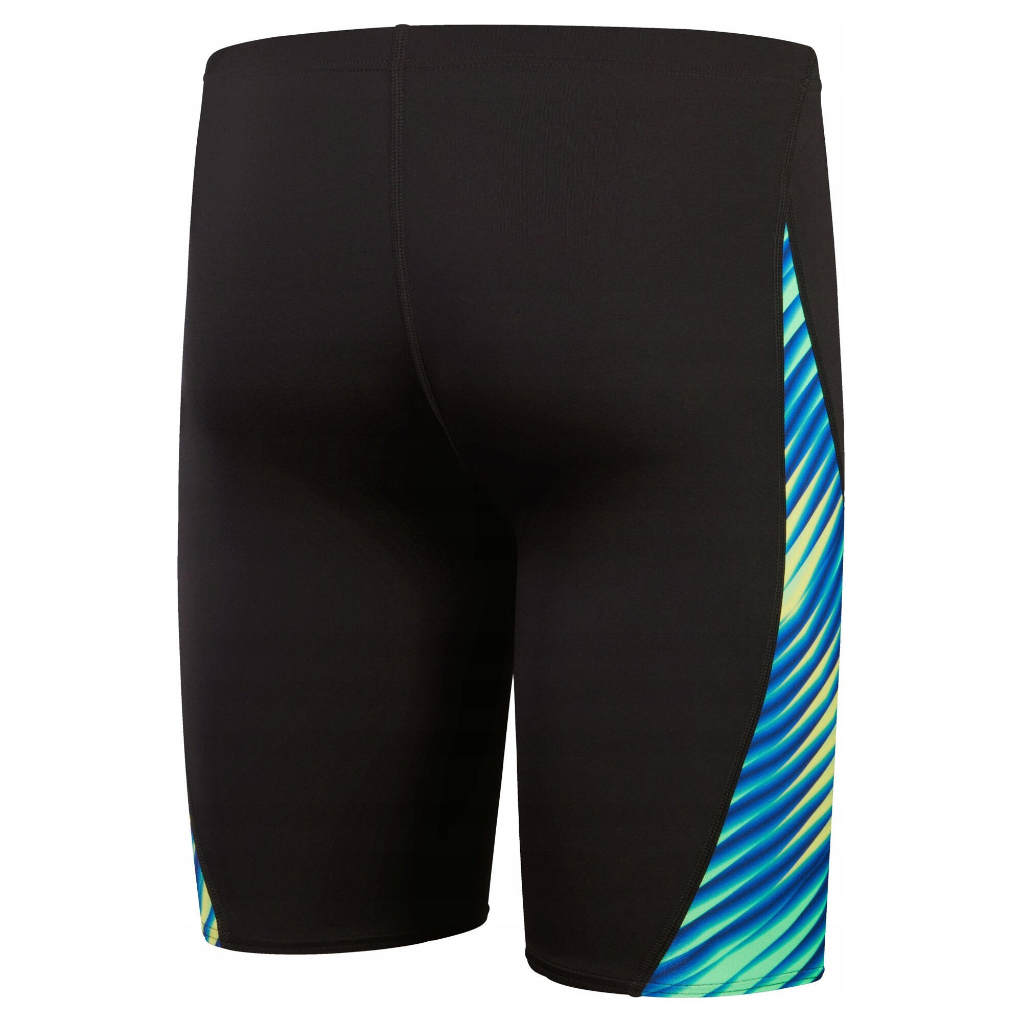 Heren Allover Digital VCut Jammer Shorts (Blauw/Groen) 2/3