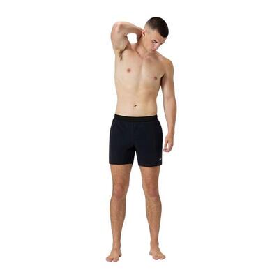 Heren solid endurance+ flexibele zwemshort (zwart)