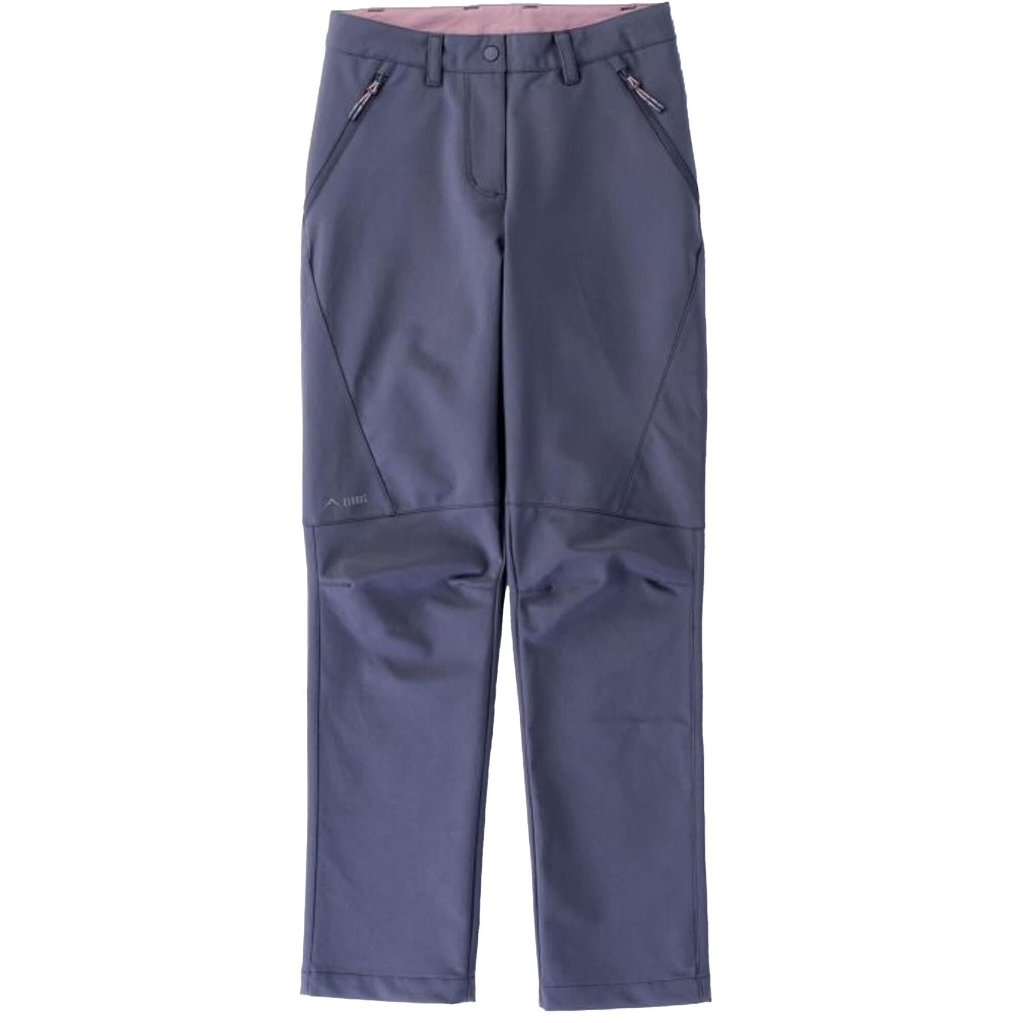 Elbrus - Pantalon De Randonnée Magnus Femme (gris Foncé / Sureau) - Veste - Bleu|gris|violet - Decathlon