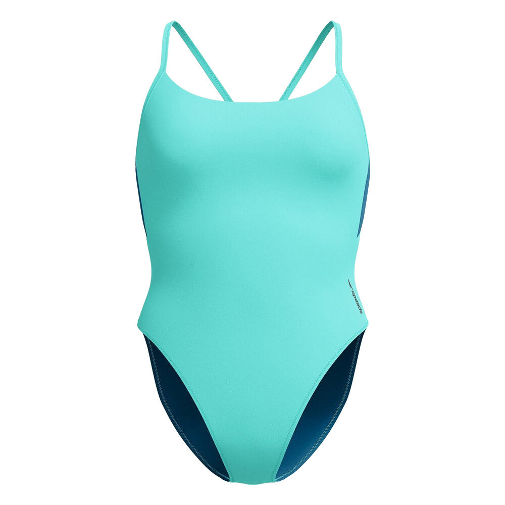 Jednoczęściowy Kostium Kąpielowy Damski / Damski Colour Block Racerback