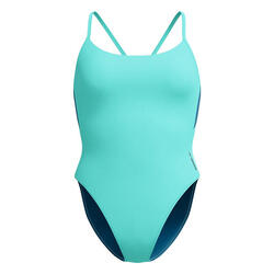 Maillot De Bain 1 Pièce Femme (Bleu)