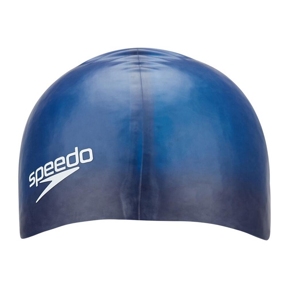 Touca de natação plana de silicone (Azul Marinho) 3/3
