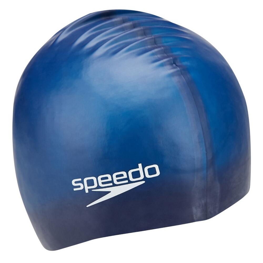 Flat Silicone Swim Cap (Navy)