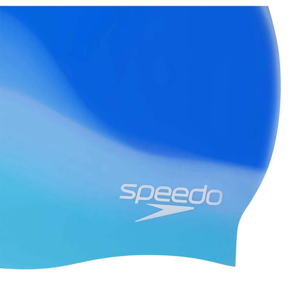 Unisex Adult Multicolour Silicone Swim Cap (Blue) 3/3