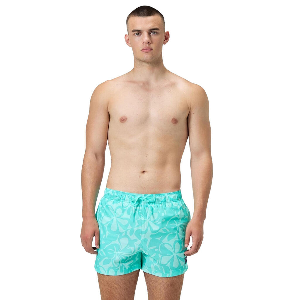 Mens Redondo Edge Volley Printed Swim Shorts (Blue)