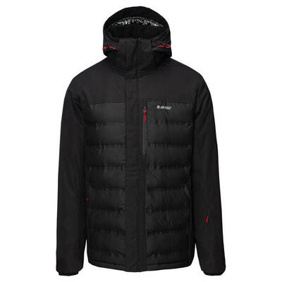 Heren helten gewatteerde jas (zwart)