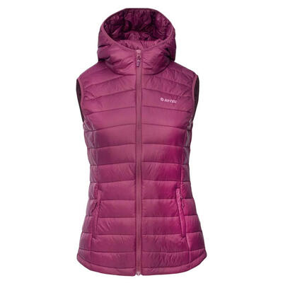 Dames savara gewatteerd gilet (amarant)