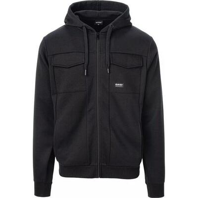 Heren barin full zip hoodie (zwart)