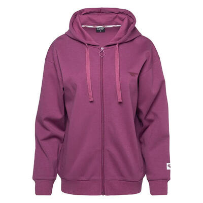 Dames rigel full zip hoodie (amarant)