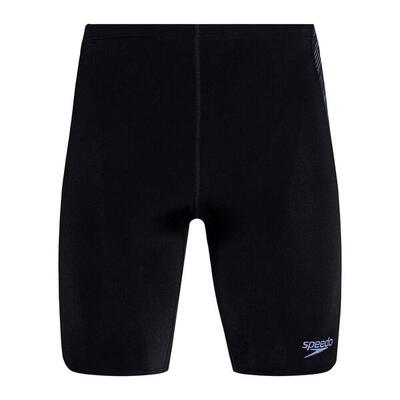 Heren hyperboom panel jammer korte broek (zwart/blauw)