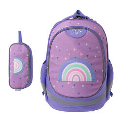 Sac À Dos Et Trousse Enfant (Rose / Violet)