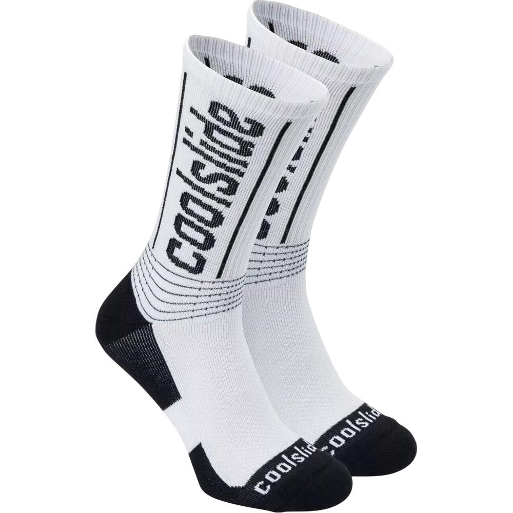 Coolslide - Chaussettes Codie Adulte (blanc / Noir) - Chaussettes - Blanc|noir - Decathlon