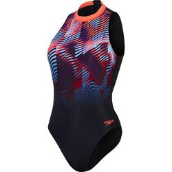 Maillot De Bain 1 Pièce PLACEMENT Femme (Noir / Rouge)