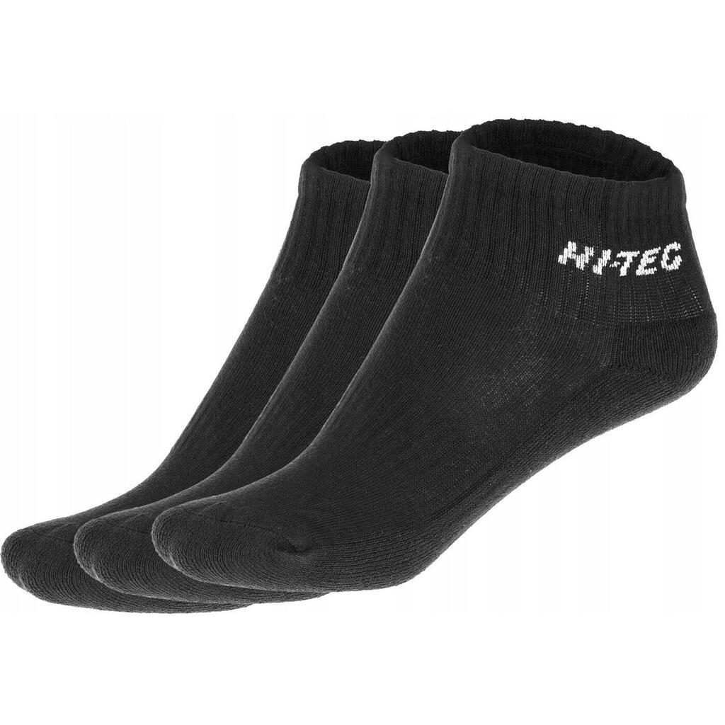 Unisex Adult Quarro Ankle Socks (Pack of 3) (Black)