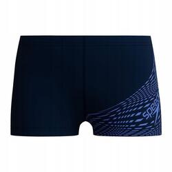 Short De Bain Style Logo Garçon (Bleu)
