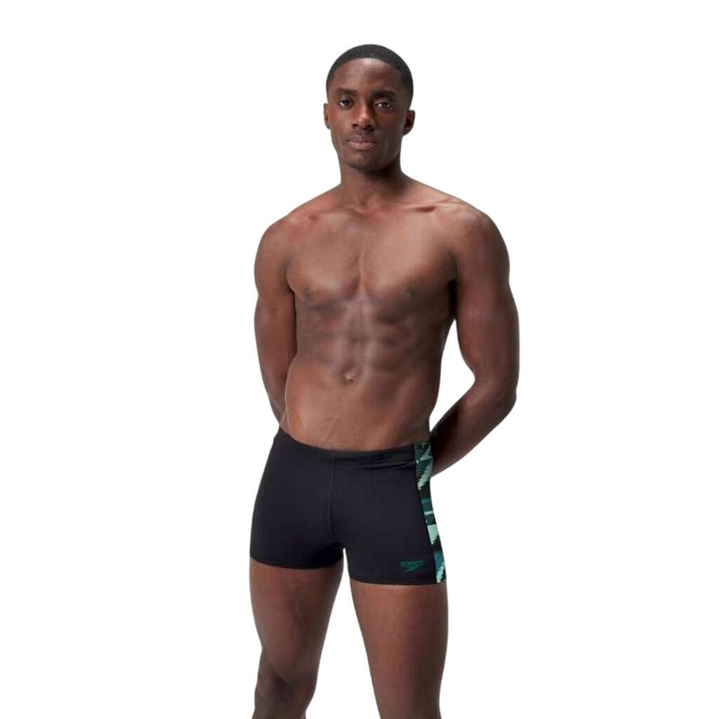 Mens Hyperboom Panel Swim Shorts (Green)