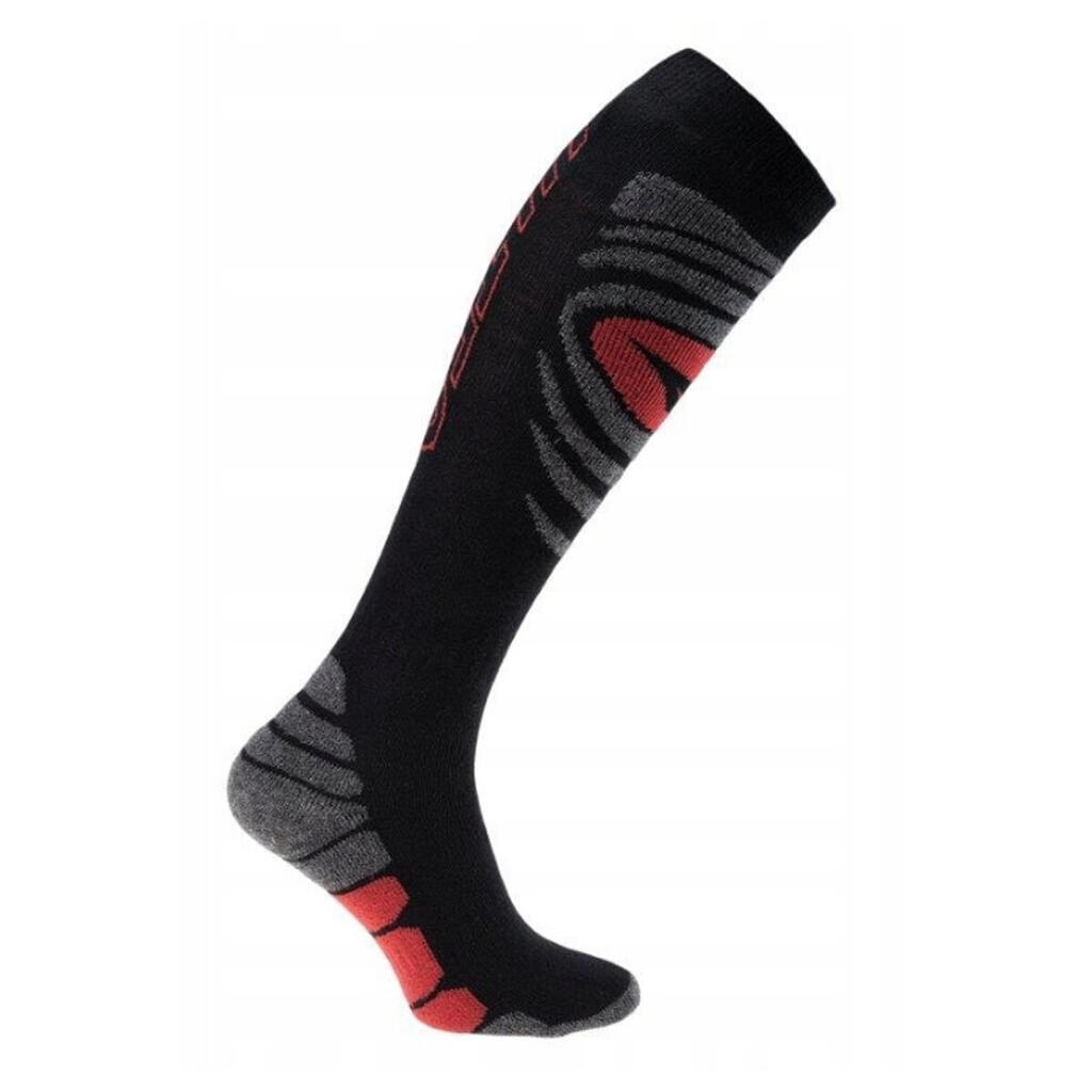Unisex Adult Galache II Knee High Socks (Black/Grey/Red)
