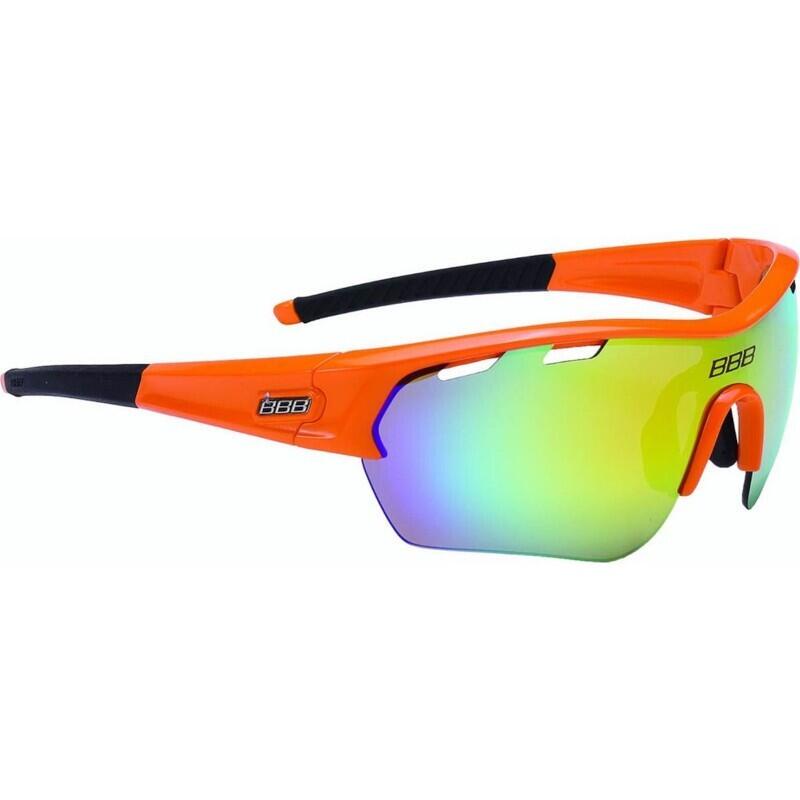 Occhiali Da Sole Sportivi Per Bambini AMP 25RV – Bianco E Arancione Con Lenti Specchiate UV400