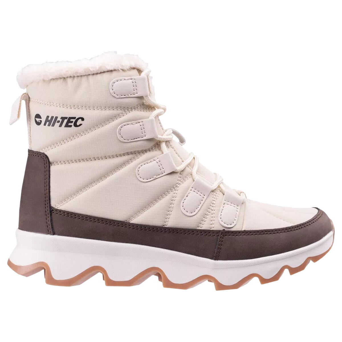 Botas de Senderismo/Botas de Montaña Szanti para Mujer Beige 3/4