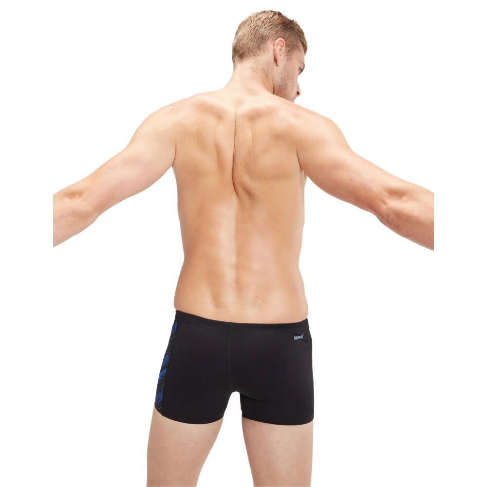 Heren Hyperboom Zwemshort (ZWART/BLAUW) 3/3