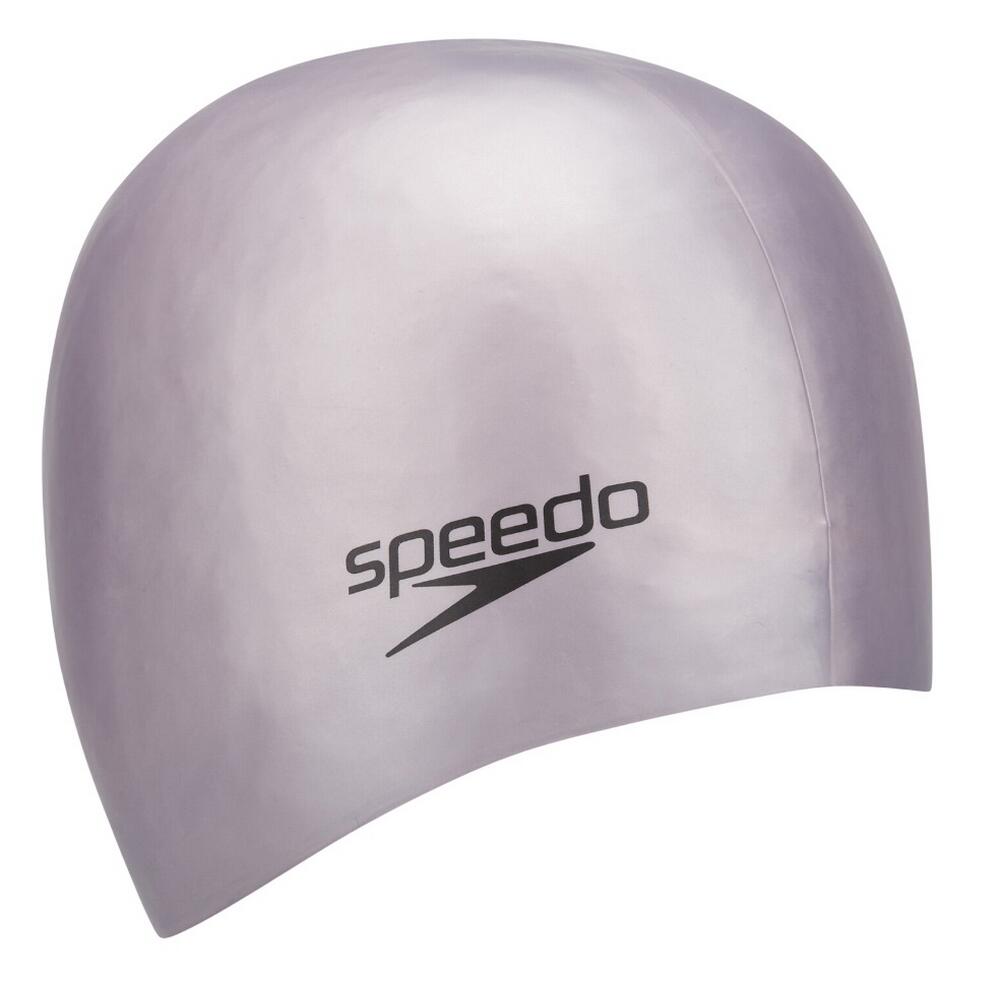 Plain Silicone Moulded Swimming Cap (Chrome)