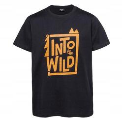 Tshirt TERIN Enfant (Noir / Orange Feu)