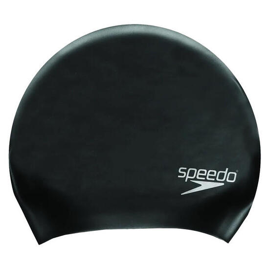 Cuffia Da Nuoto Adulto Unisex Speedo Long Hair Argento Bianco
