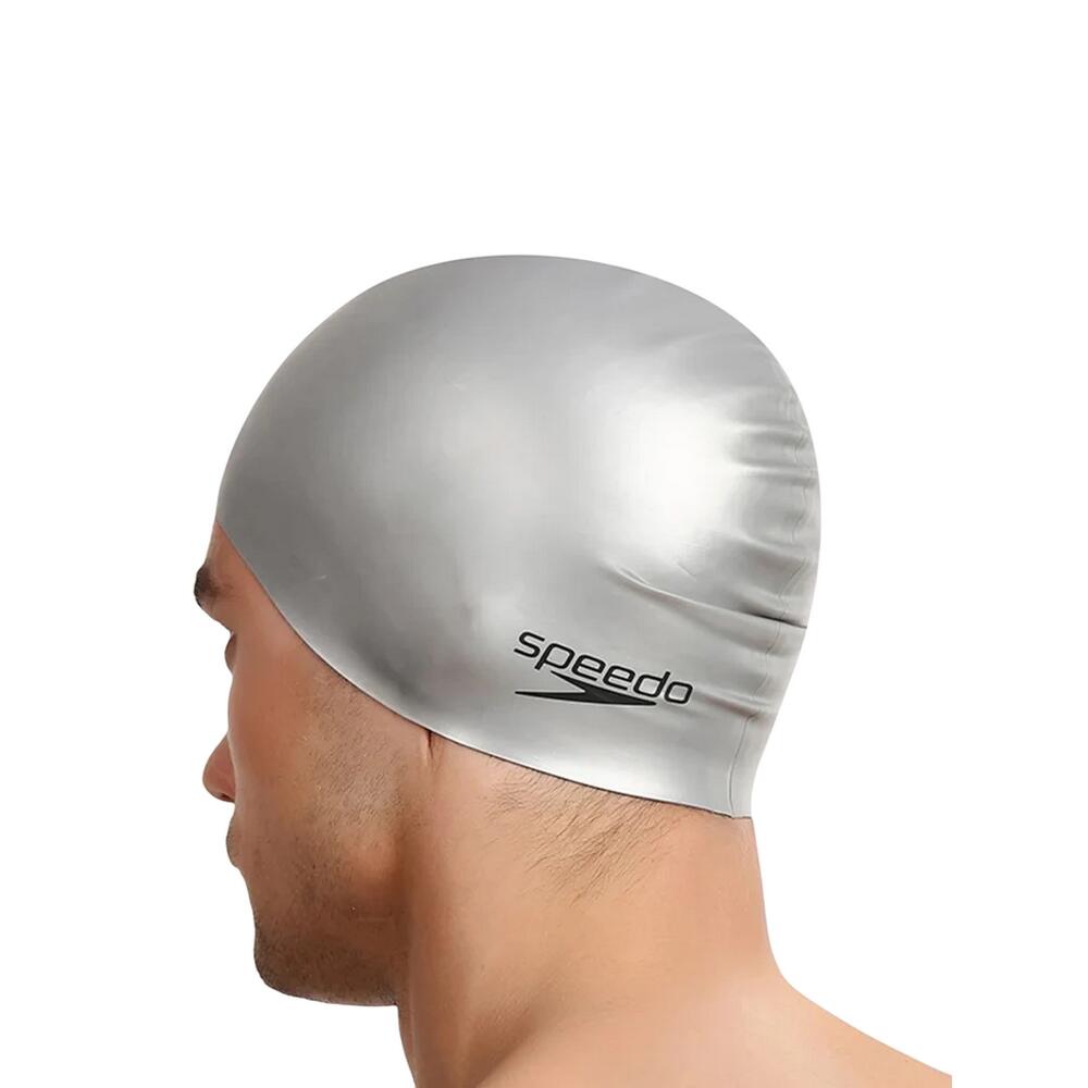 Plat Silicone Zwemdop (Zilver) 2/4