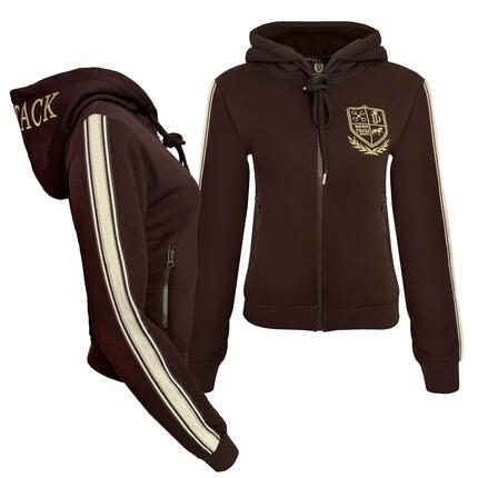 Sally Sportvest Dames Bruin XS Rits Warm