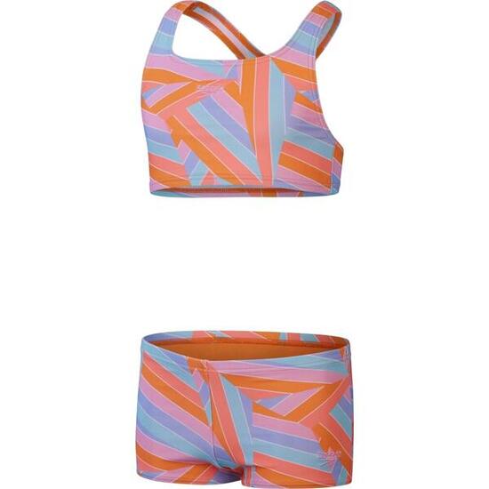Maillot De Bain 2 Pièces BLEG Fille (Orange / Bleu)