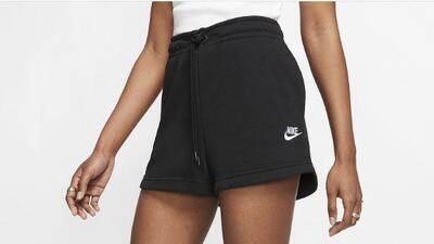 NIKE PANTALONCINI FRENCH DA DONNA COLORE NERO BLACK