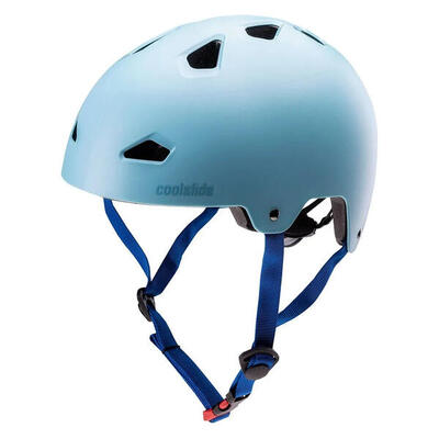 Kinder/kids nuts schaatshelm (blauwe gloed)