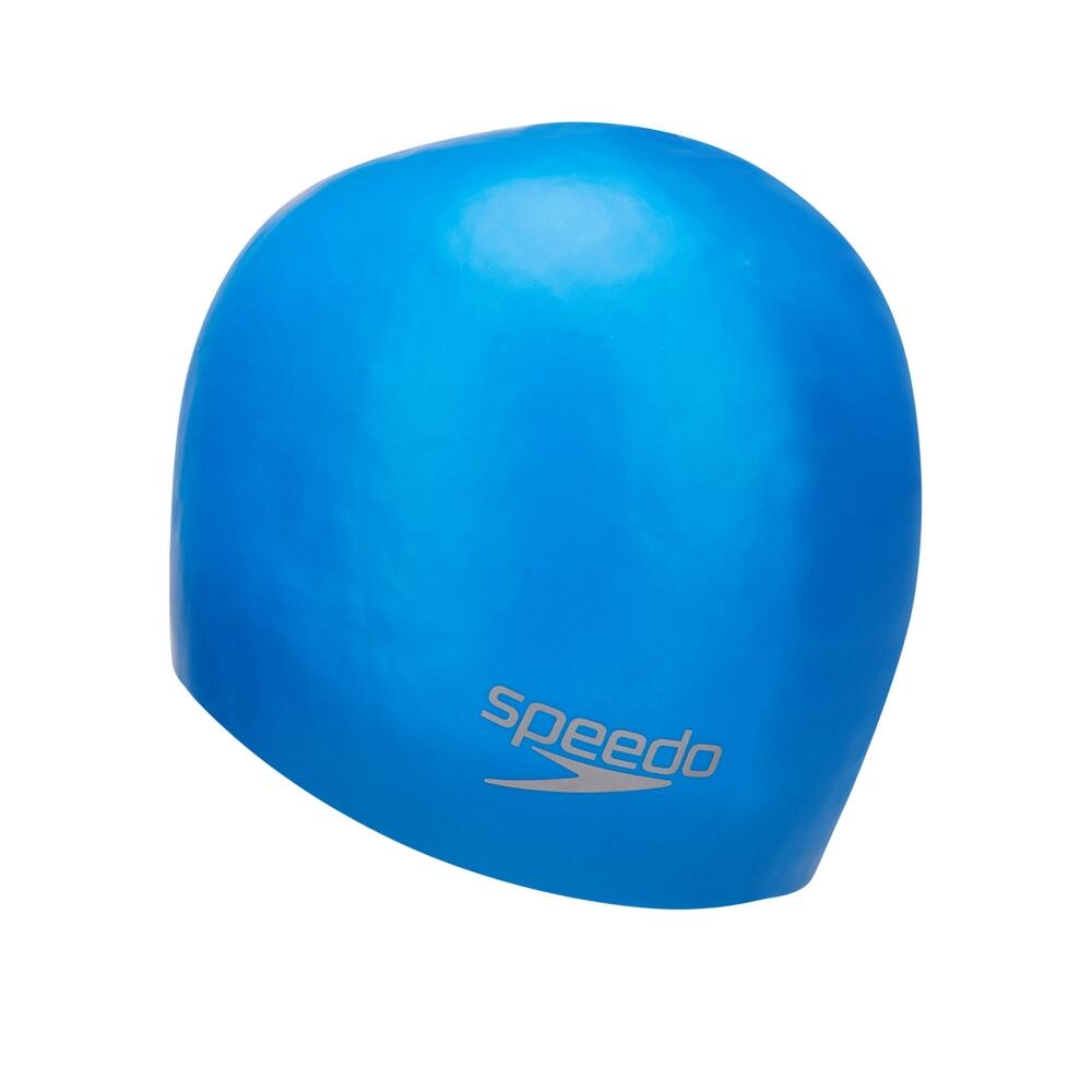 Silicone gegoten badmuts (Neonblauw) 3/3