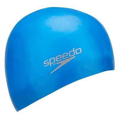 Silicone gegoten badmuts (neonblauw)