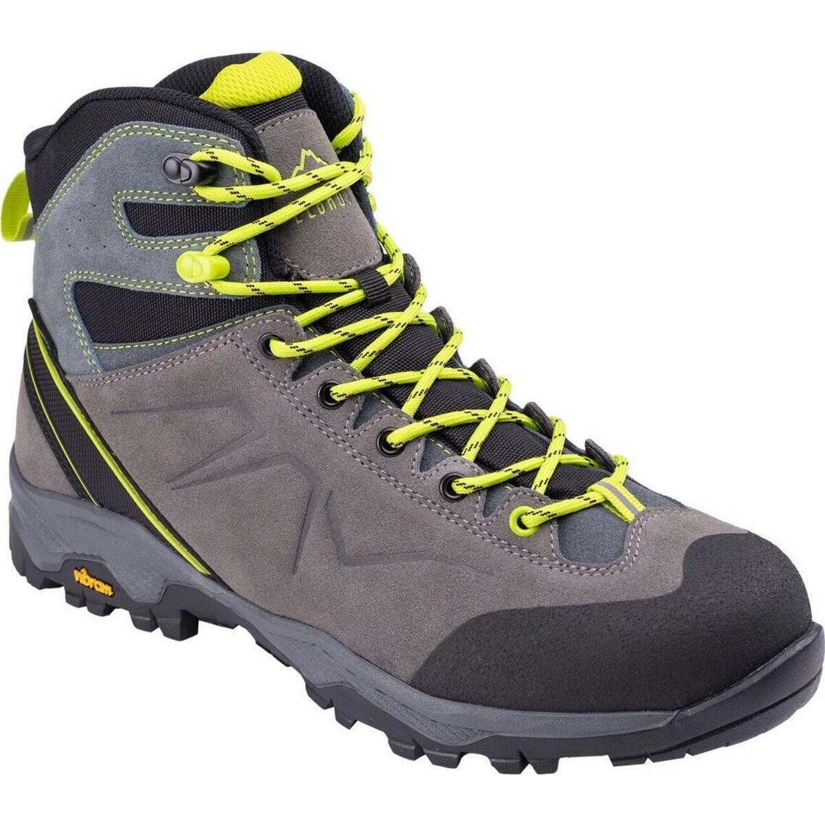 Elbrus - Baskets Herone Homme (gris / Noir / Vert Clair) - Chaussures De Sport - Gris|jaune|noir|vert - Decathlon