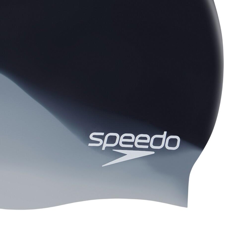 Unisex Adult Multicolour Silicone Swim Cap (Black) 3/3