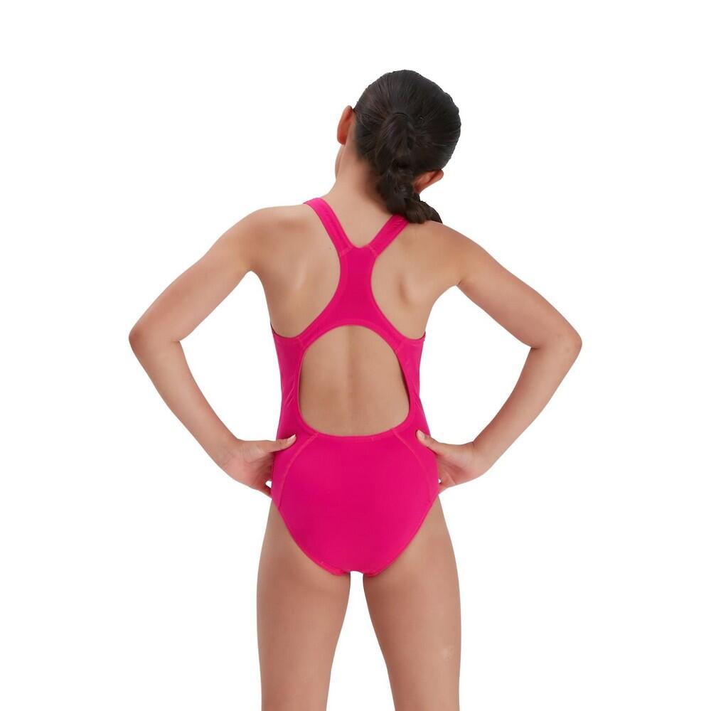 Maillot De Bain 1 Pièce MEDALIST Fille (Rose Électrique) 2/4