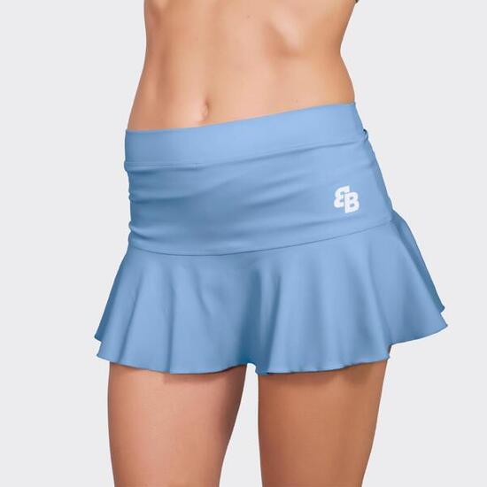 Jupe de padel et de tennis pour femme Básica Retro Blue