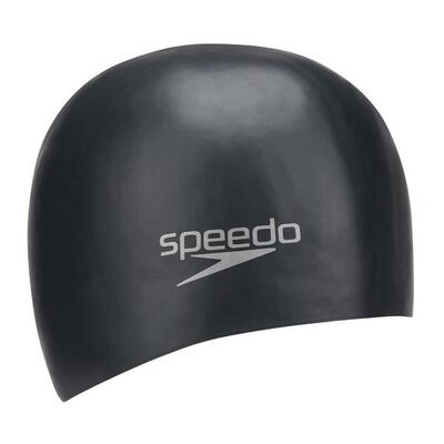 Silicone gegoten badmuts (zwart)