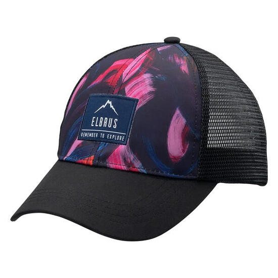 Cappellino Da Baseball Colpo Di Spazzola Donna Elbrus Mirella Nero Rosa Blu
