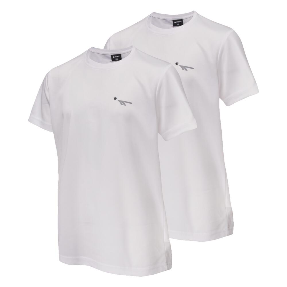 Camiseta Jodin de Manga Corta para Niños/Niñas Pack de 2 Blanco 4/4