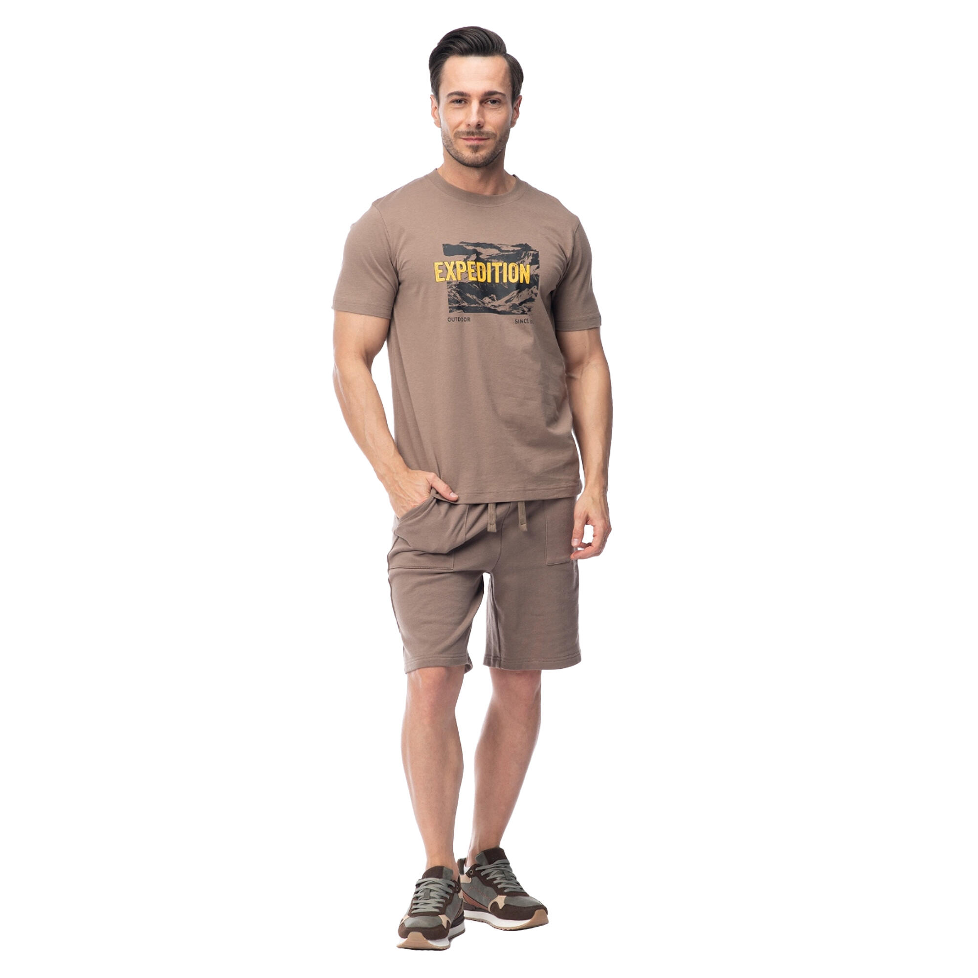Tshirt Manches Courtes REMAN Homme (Fossile) 4/4