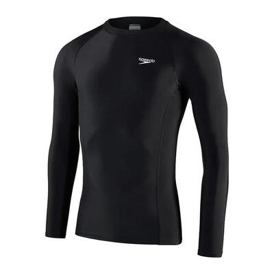 Heren uv tshirt met lange mouwen (zwart. wit)