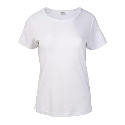 Dames lofe tshirt met korte mouwen (wit)