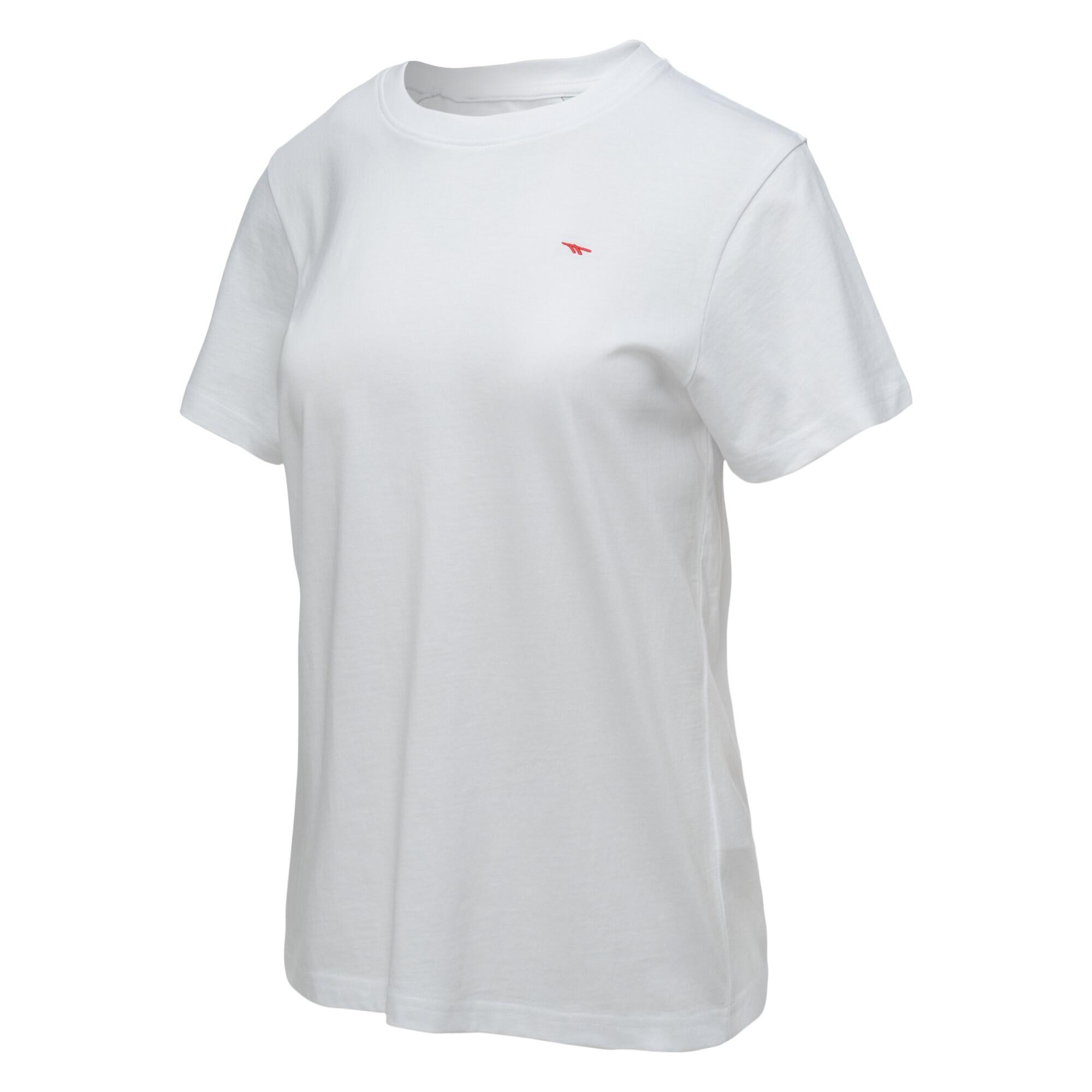 Tshirt Manches Courtes PLAYO Femme (Blanc) 4/4